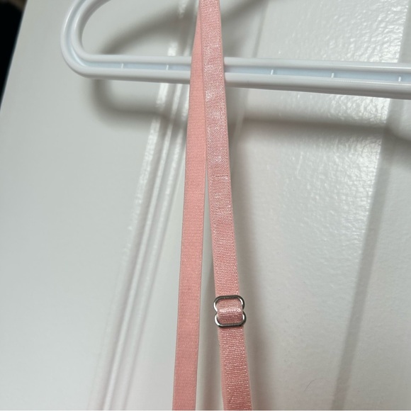 Free People Night Rhythm Corset Bodysuit Pink Shell Lace - Picture 4 of 8